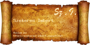 Szekeres Imbert névjegykártya